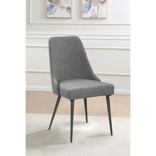 Load image into Gallery viewer, Side Chairs Upholstered With Tapered Legs (Set of 2) - Gray