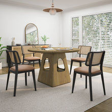 Load image into Gallery viewer, Farmhouse Round Dining Table With Storage Base