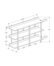 Load image into Gallery viewer, Accent Console Table For Entryway, 3 Tier Design
