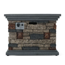 Load image into Gallery viewer, Fire Pit With Lightweight Concrete And Steel Frame