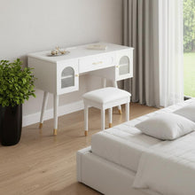 Load image into Gallery viewer, Wood Vanity Table - White