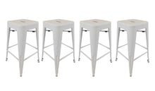 Load image into Gallery viewer, Metal Backless Bar Height Bar Chairs (Set of 4) - White