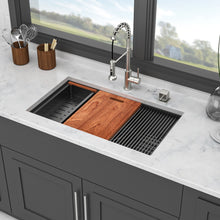 Load image into Gallery viewer, Workstation Kitchen Sink, Single Bowl Undermount