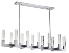 Load image into Gallery viewer, Candle Style Twelve Light Metal Dimmable Chandelier With Shades - Silver / Clear