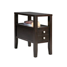 Load image into Gallery viewer, 24" End Table With Two Drawers - Brown