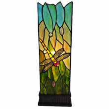 Load image into Gallery viewer, Table Lamp With Green And Black Shade - Dark Brown