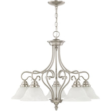 Load image into Gallery viewer, 23'' Five Light Dimmable Chandelier With Shades - Pearl Silver / Nickel