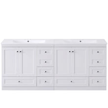 Load image into Gallery viewer, Shaker Free Standing Bathroom Vanity Cabinet & Sink, Soft Close Drawers, Soft Close Doors