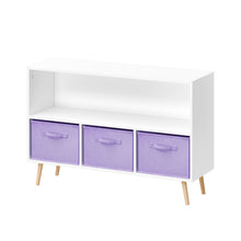 Load image into Gallery viewer, Bookcase With Collapsible Drawers, Book Display Organizer