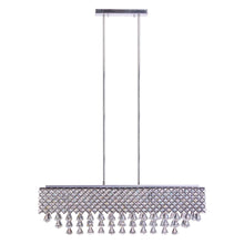 Load image into Gallery viewer, Twelve Light Metal Dimmable Chandelier With Shades - Silver / Clear