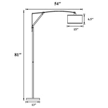 Load image into Gallery viewer, Jamison - Drum Shade Arc Adjustable Floor Lamp - Chrome
