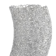 Load image into Gallery viewer, Bedside Table Lamp With Silver Swirl Novelty Shade - Silver