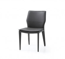 Load image into Gallery viewer, Slipcovered Upholstered Faux Leather Dining Side Chairs (Set of 2) - Gray