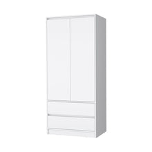 Load image into Gallery viewer, Accent Cabinet Soft Close With Multiple Shelves And Two Drawers - White