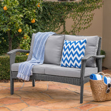 Load image into Gallery viewer, Honolulu - Loveseat - Gray / Silver