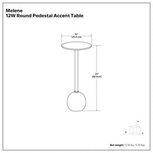 Load image into Gallery viewer, Melene - Side Table - Gray / Gold