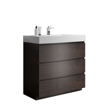 Load image into Gallery viewer, Alice - Bathroom Vanity With Large Storage Freestanding Bathroom Vanity, Sink For Modern Bathroom, One-Piece Sink Basin Without Drain And Faucet