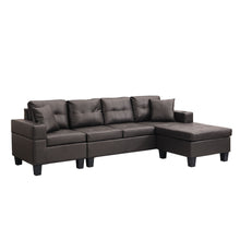 Load image into Gallery viewer, Modern Sectional Sofa Set With Chaise Lounge And Cup Holder