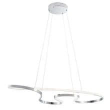 Load image into Gallery viewer, 40'' Metal LED Dimmable Chandelier - Silver