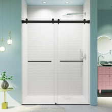 Load image into Gallery viewer, Frameless Double Sliding Shower Door In, Thick Tempered Glass, Reversible Installation