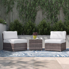 Load image into Gallery viewer, Modern Wicker Outdoor Seating Set With Cushions