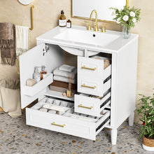Load image into Gallery viewer, Traditional Bathroom Vanity Set With Soft Close Doors