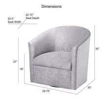 Load image into Gallery viewer, Eden - Swivel Chair With Upholstery And Hardwood Frame