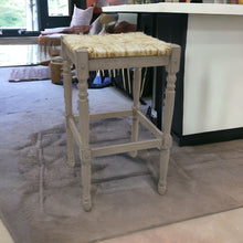 Load image into Gallery viewer, Backless Bar Height Chair With Footrest 29" - Natural and Gray