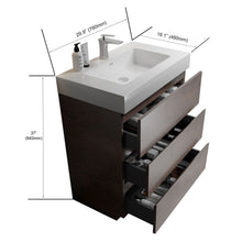 Load image into Gallery viewer, Alice - Bathroom Vanity With Large Storage Freestanding Bathroom Vanity, Sink For Modern Bathroom, One-Piece Sink Basin Without Drain And Faucet