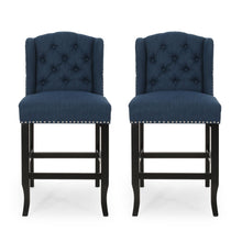 Load image into Gallery viewer, Vienna - Fabric Tufted Counter Stool With Nailhead Accents (Set of 2)