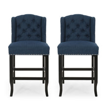 Load image into Gallery viewer, Vienna - Fabric Tufted Counter Stool With Nailhead Accents (Set of 2)