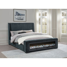 Load image into Gallery viewer, Sebastian - Upholstered Bed With Built-In Flame Visualizer And Bluetooth Speaker