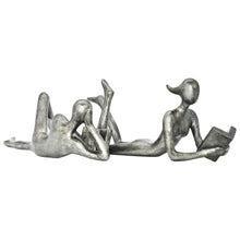 Load image into Gallery viewer, People Tabletop Sculpture (Set of 2) - Pewter