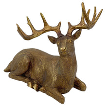 Load image into Gallery viewer, Deer Tabletop Sculpture - Antiqued Gold