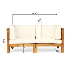 Load image into Gallery viewer, Brava - X Back Loveseat - Beige