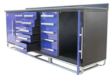 Load image into Gallery viewer, Storage Cabinet With Work Bench (15 Drawers And 2 Cabinets)