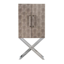 Load image into Gallery viewer, Cabinet - Silver - Faux Leather