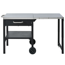 Load image into Gallery viewer, Foldable Outdoor Kitchen Cart With Storage For Patio