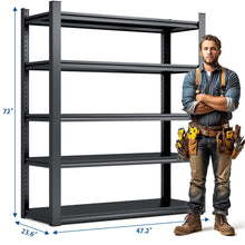 Load image into Gallery viewer, Industrial Heavy Duty Metal Garage Shelving Unit, Adjustable Storage Rack