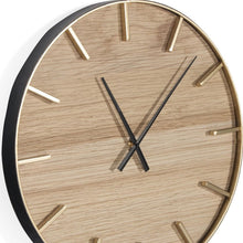 Load image into Gallery viewer, Silent Analog Round Wall Clock (573465) - Brown