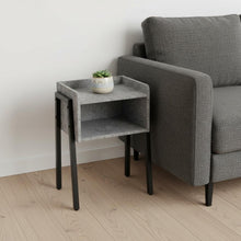 Load image into Gallery viewer, 23" End Table With Shelf - Black And Gray