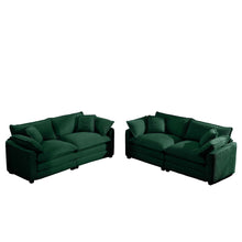 Load image into Gallery viewer, Elegant Oversized Sectional Sofa Set With Deep Seats And Flexible Layout