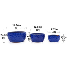 Load image into Gallery viewer, 3 Pieces Ceramic Flowerpot