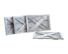 Load image into Gallery viewer, Weathered Whitewash Christmas Tree Collar - Natural / Gray / White