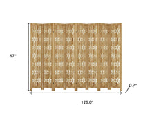 Load image into Gallery viewer, Eight Panel Screen Room Divider - Brown
