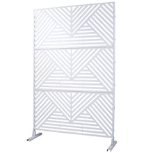 Load image into Gallery viewer, Freestanding Outdoor & Indoor Freestanding Metal Privacy Screen