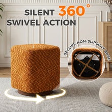 Load image into Gallery viewer, Upholstered 360° Swivel Vanity Stool