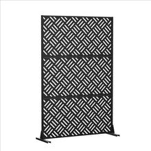 Load image into Gallery viewer, Three Panel Screen Room Divider (720149) - Black