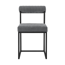 Load image into Gallery viewer, Upholstered Open Back Dining Side Chairs (Set of 2) - Gray