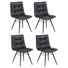 Load image into Gallery viewer, Tufted Back Dining Chairs (Set of 4) - Black